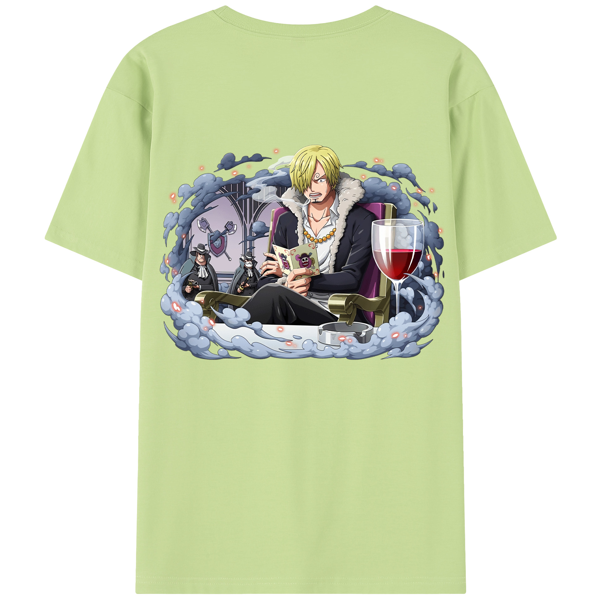 ワンピース サンジ ONE PIECE Sanji 綿100％半袖Tシャツ（背面プリント）